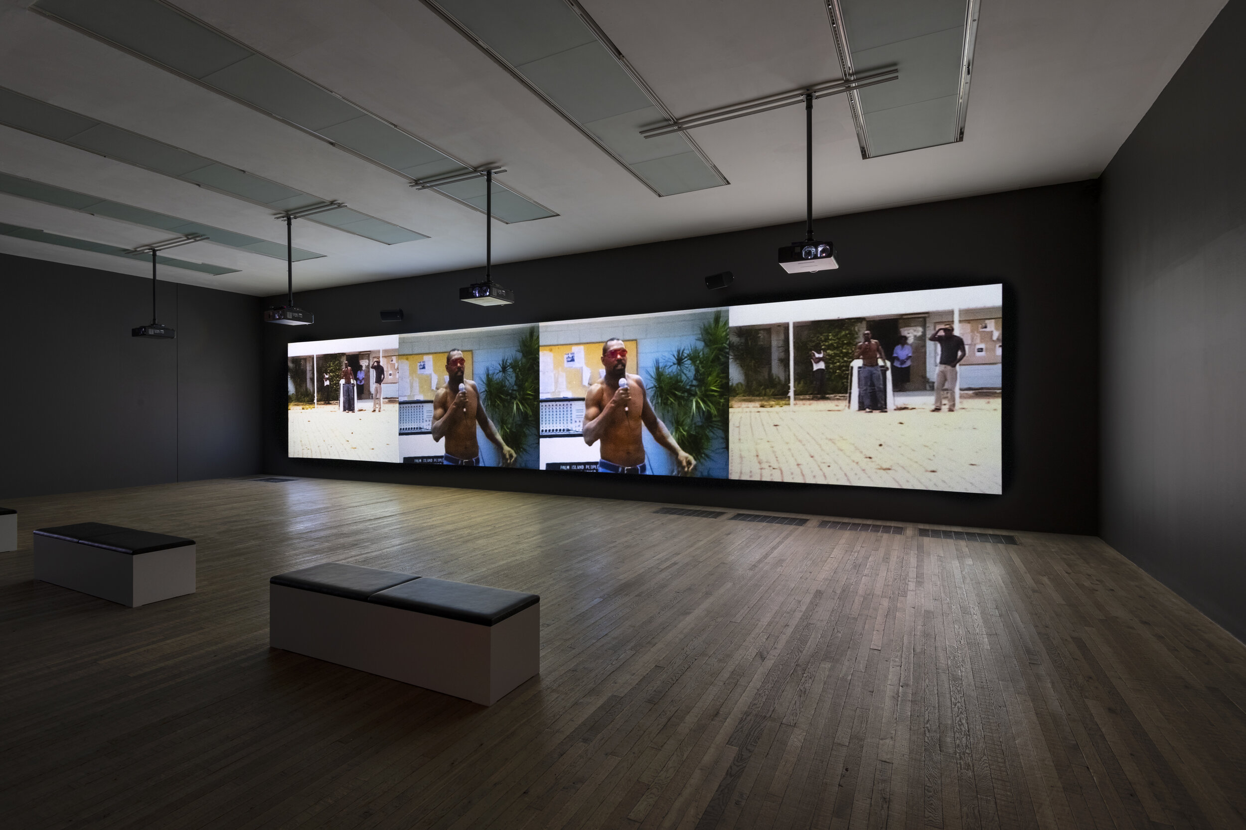  Vernon Ah Kee,&nbsp; tall man , 2010, installation view, ‘A Year in Art: Australia 1992’, Tate Modern, London, 2021; photo and ©: Joe Humphrys, Tate 