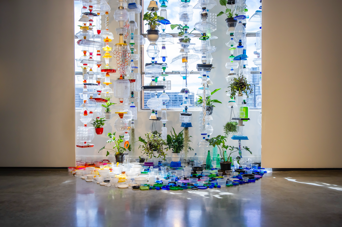  Lauren Berkowitz,  Plastic Topographies , 2020–21, installation detail, ‘The National 2021: New Australian Art’, Museum of Contemporary Art Australia, Sydney, 2021; image courtesy and © the artist; photo: Anna Kučera 