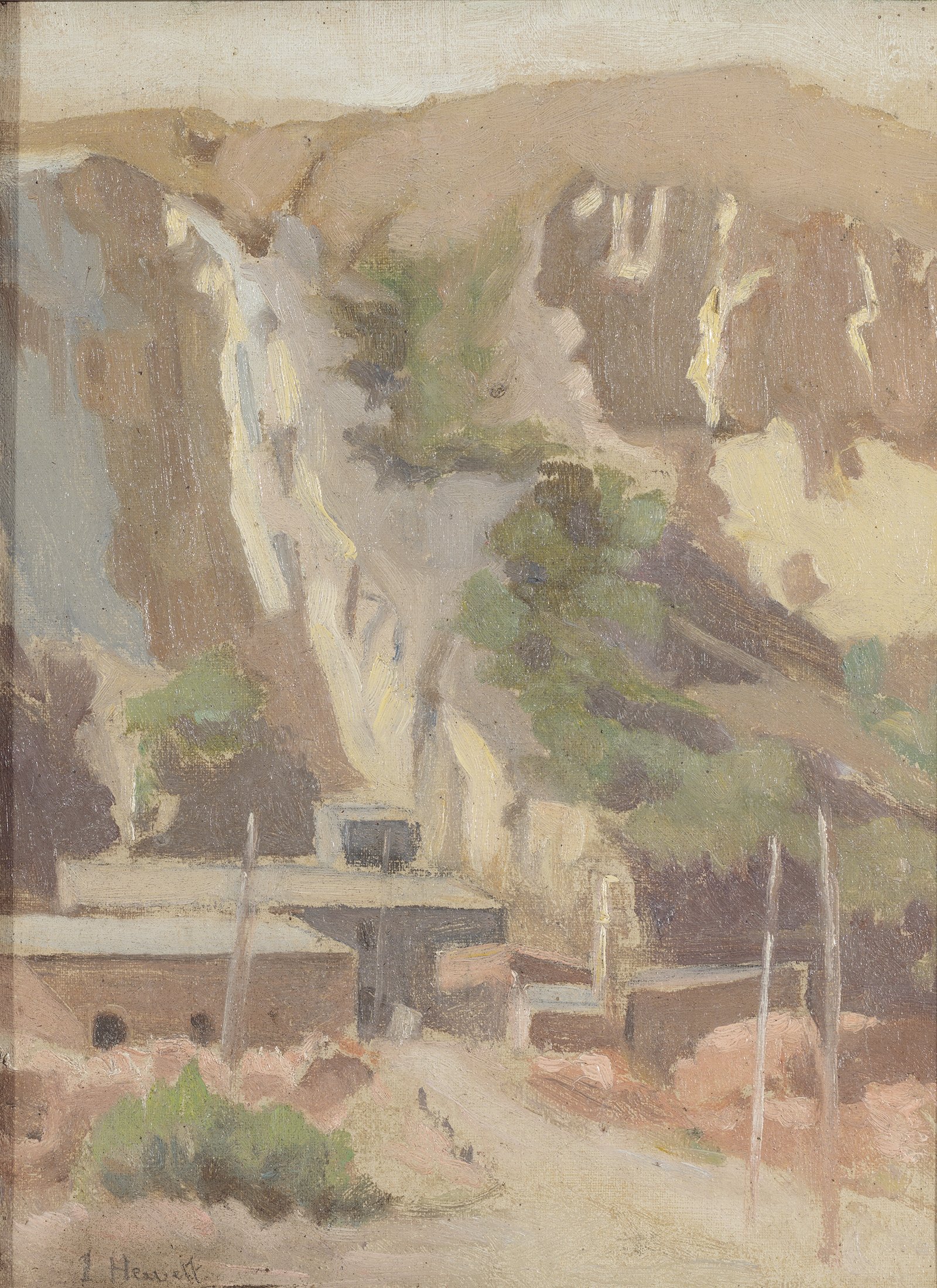  Irene Hewett,  Black Hill, Ballarat , c. 1930s, oil on canvas, 31 x 23.4cm; Art Gallery of Ballarat, gift of the artist, 1937 