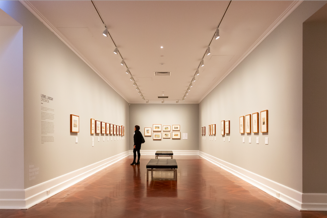   Light + Shade: Max Meldrum and his followers , exhibition installation view, Art Gallery of Ballarat, 2022; courtesy Art Gallery of Ballarat 