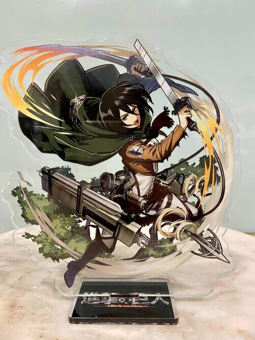 ATTACK ON TITAN- ACRYLIC STAND - CAKE TOPPER / DESK STAND