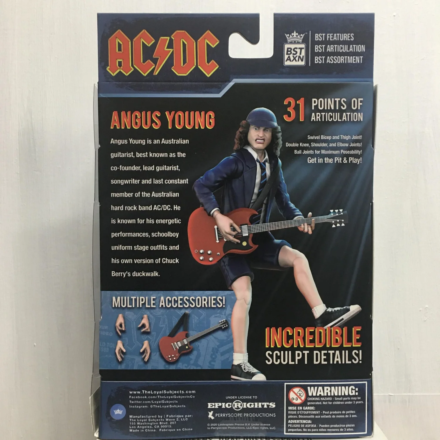 Figurine Angus Young (AC/DC) Collection Highway To Hell - 18 Cm - Neuve Sous Blister