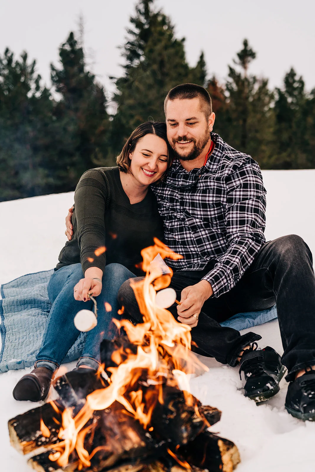 TAYLOR + TED - WINTER PAYETTE NATIONAL FOREST ENGAGEMENT SESSION