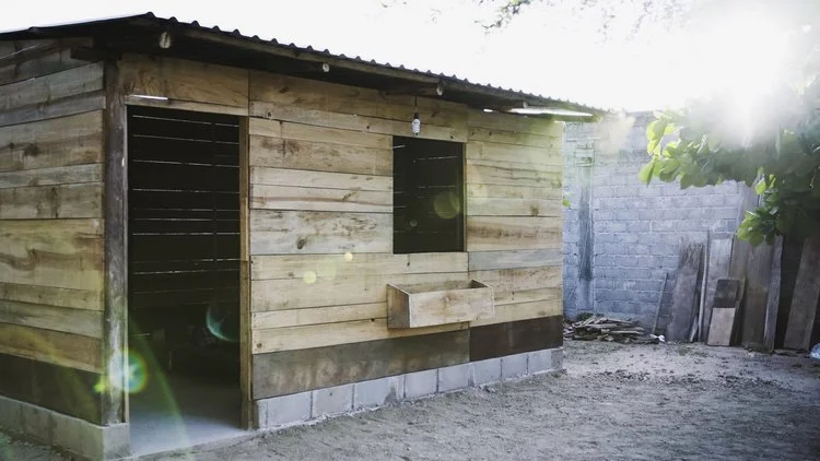 A temporary home created by Por Oaxaca. Close to thirty homes have been built to date. (Photo credit: Por Oaxaca)