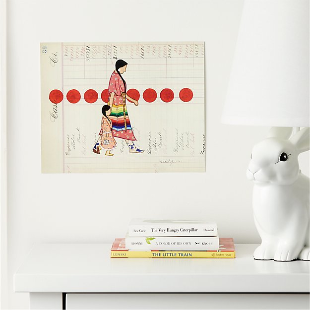 An art print part of the B.Yellowtail x Land of Nod collection. The design was created by Wakeah Jhane (Comanche/Blackfeet/Kiowa). (Credit: B.Yellowtail)