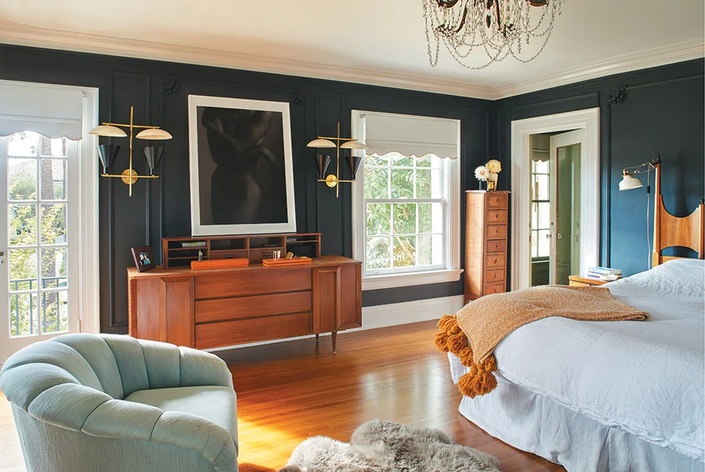 Nothing like a blue bedroom to make me smile! Photo Credit: Sam Frost/C Magazine