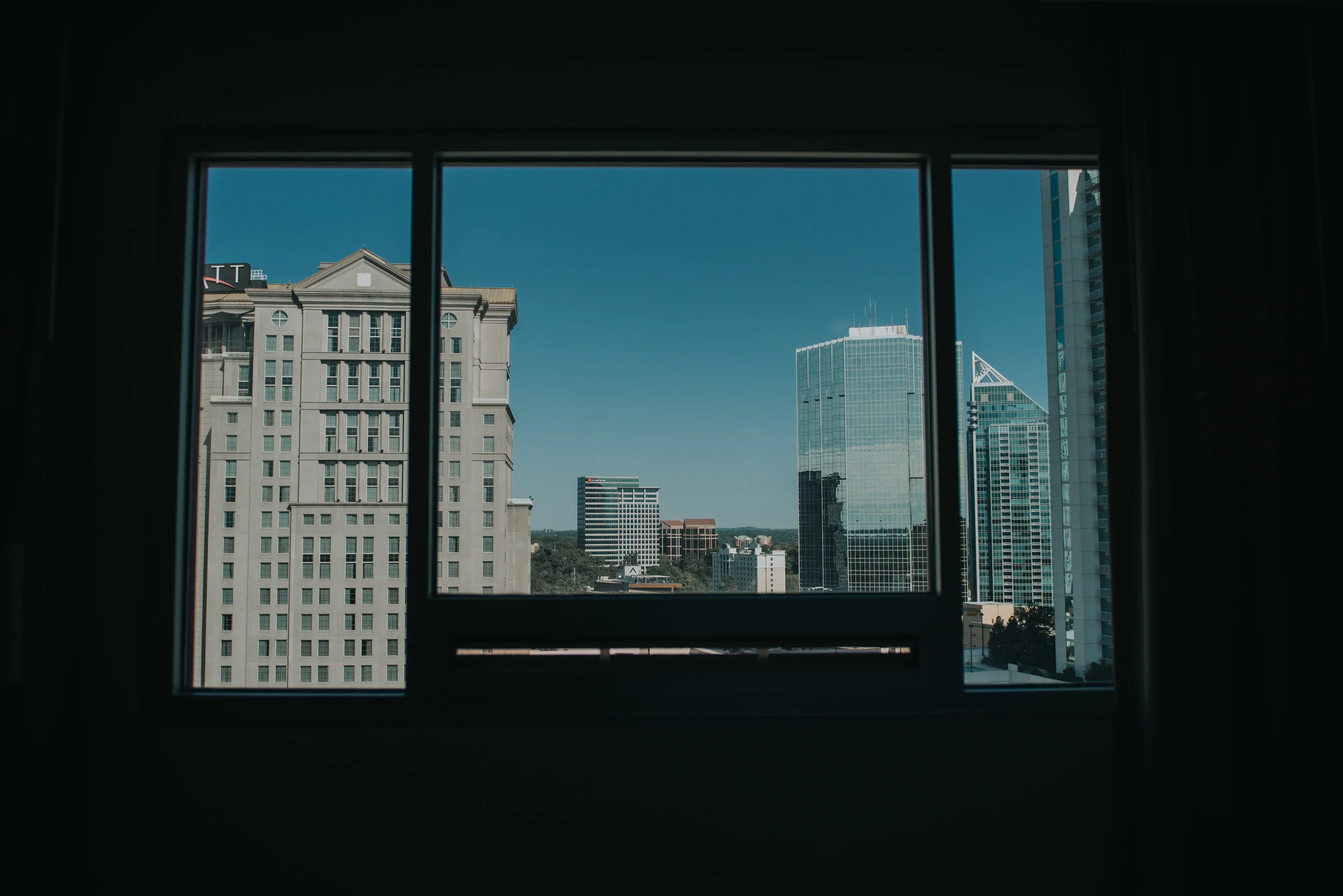 Atlanta Skyline from Embassy Suites Buckhead suite