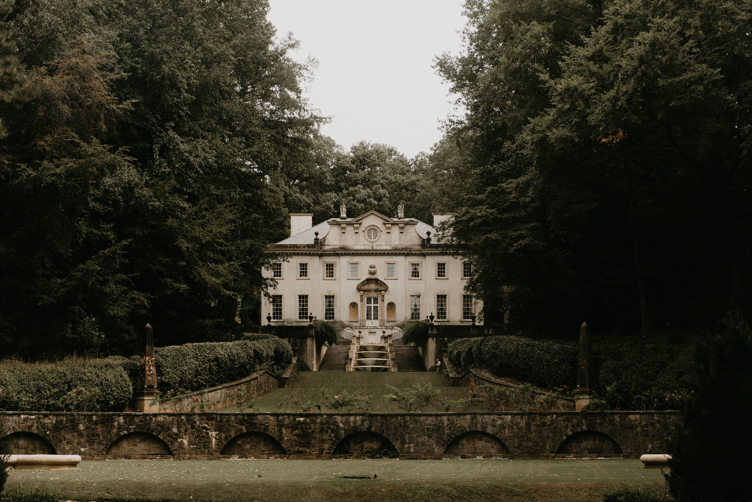 The Historic Swan House and lawn in Atlanta, GA
