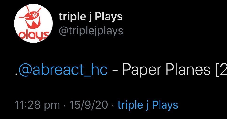 Mega cheers to Lochlan at The Racket on @triple_j for giving our new single Paper Planes a run last night!

✊🏻

#triplej #theracket #aussiehardcore #cheersas #paperplanes