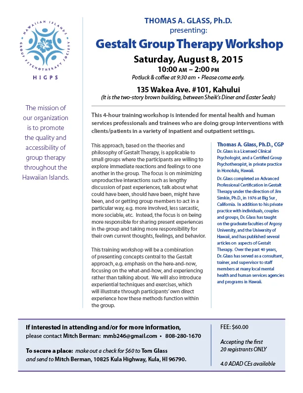 Maui HIGPS Workshop