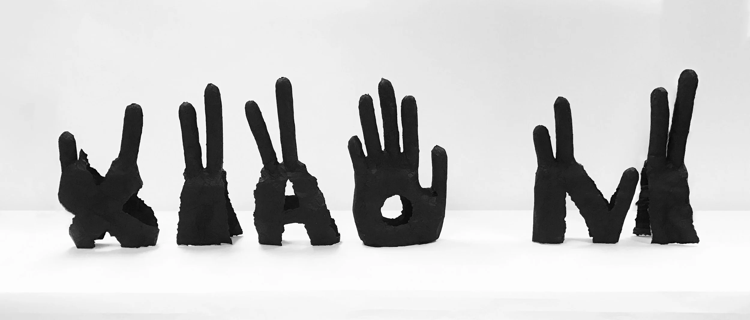  Based off of this type design I wanted to try to recreate it as a three dimensional form. I decided to create "XIAO NI", my chinese nickname, stemming from the idea that the type design also worked as a personal identity for me since it is created f