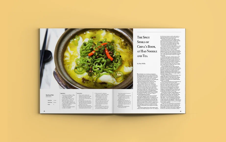 Article and Recipe Spread