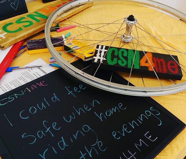 &quot;I could feel #safe riding home in the evenings&quot;

#CSN4me