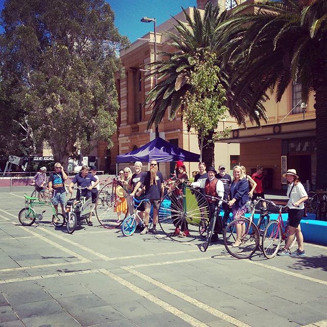 What a variety of vehicles at #wheels at #wheelerplace!

#bicycle #scooter #skateboard #pennyfarthing

Let's build #sharedpaths for every single one of them!

#CSN4me