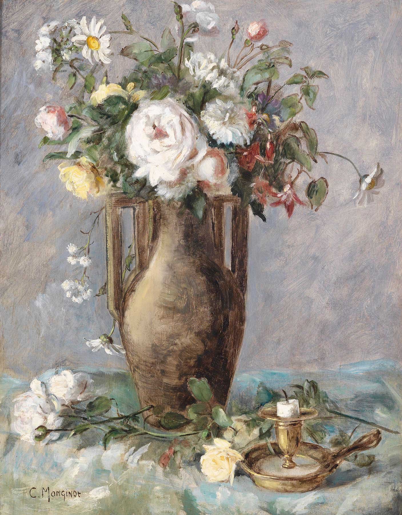 Blooms with Candle Holder