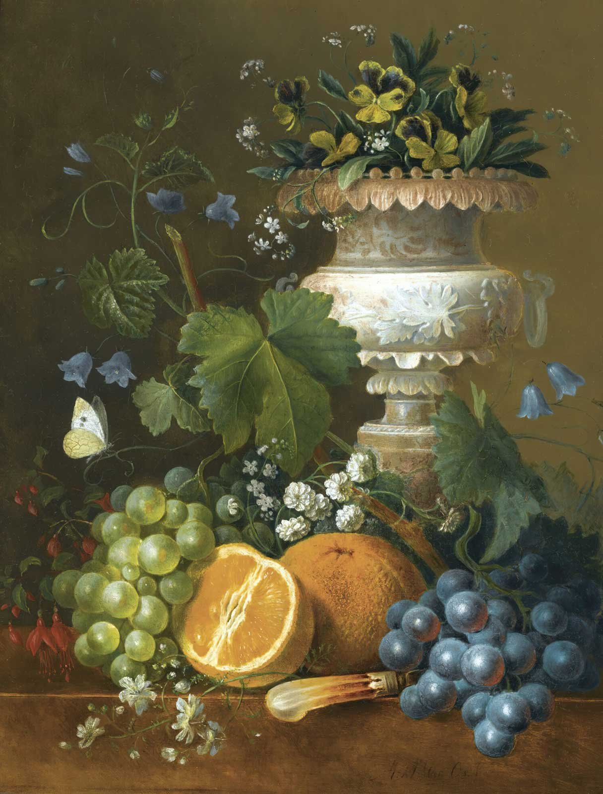 Violet, Grapes & Orange