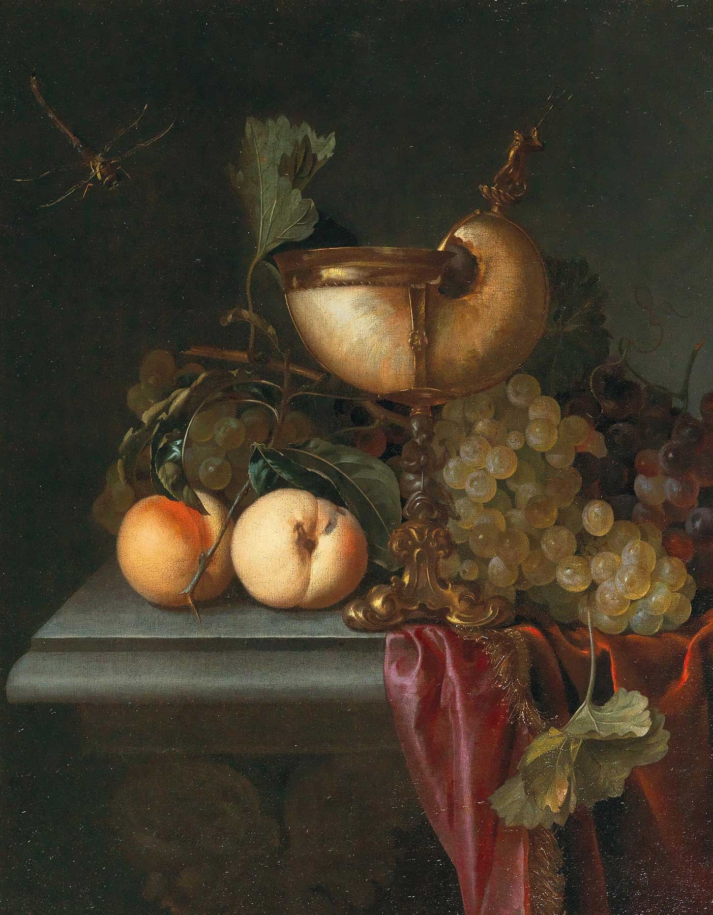 Shell Cup & Grapes