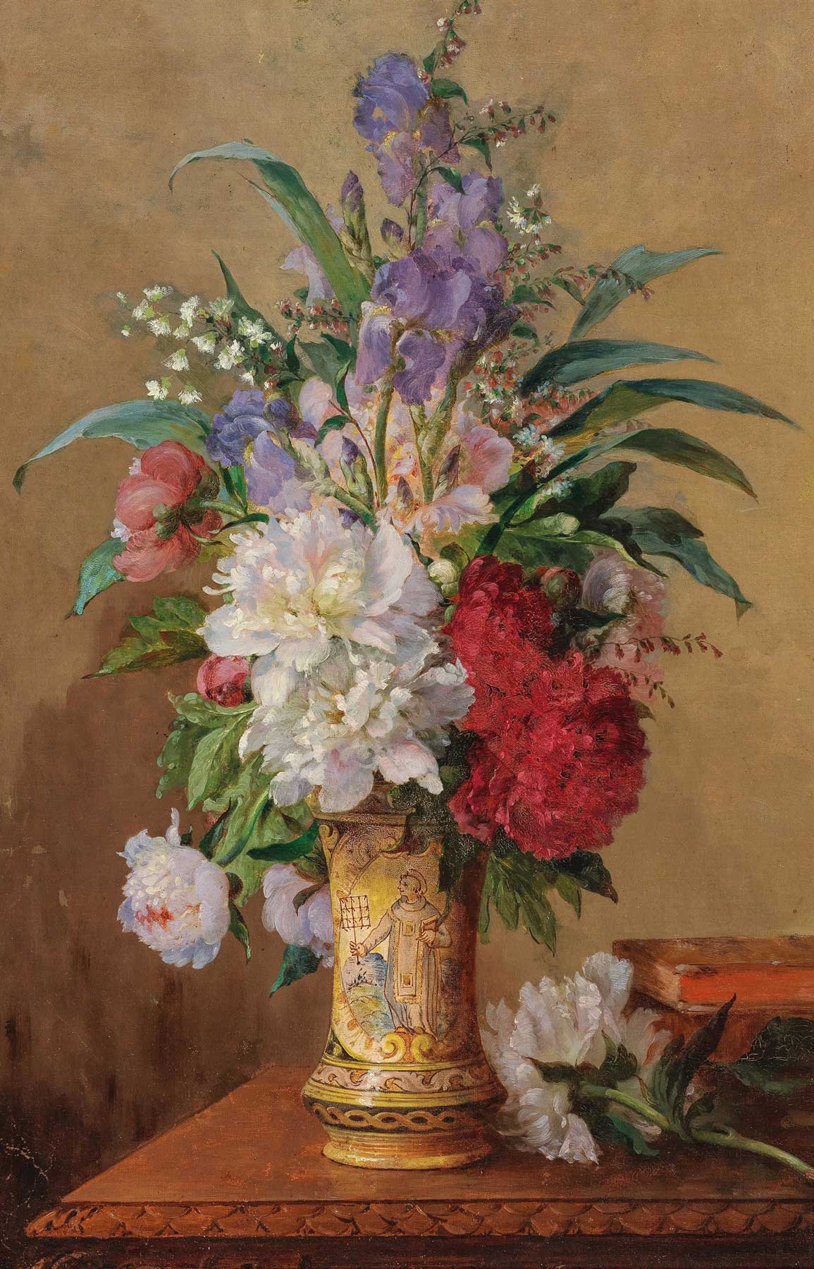 Peonies in a Historic Vase