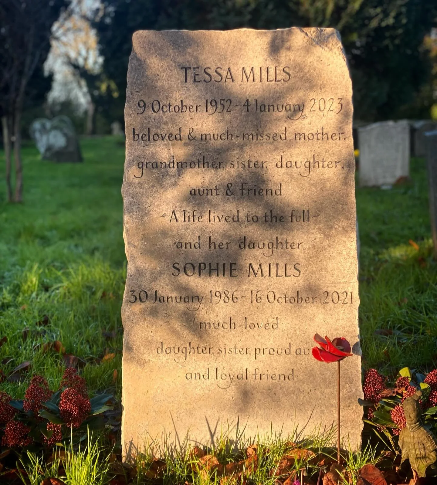 I missed an appointment this morning due to mundane school drama and rural town 'traffic chaos'. Finding myself with a spare hour, I went to see my mum and sister. And, how I wish that looked different to what it is in reality.... 

Somehow in so man