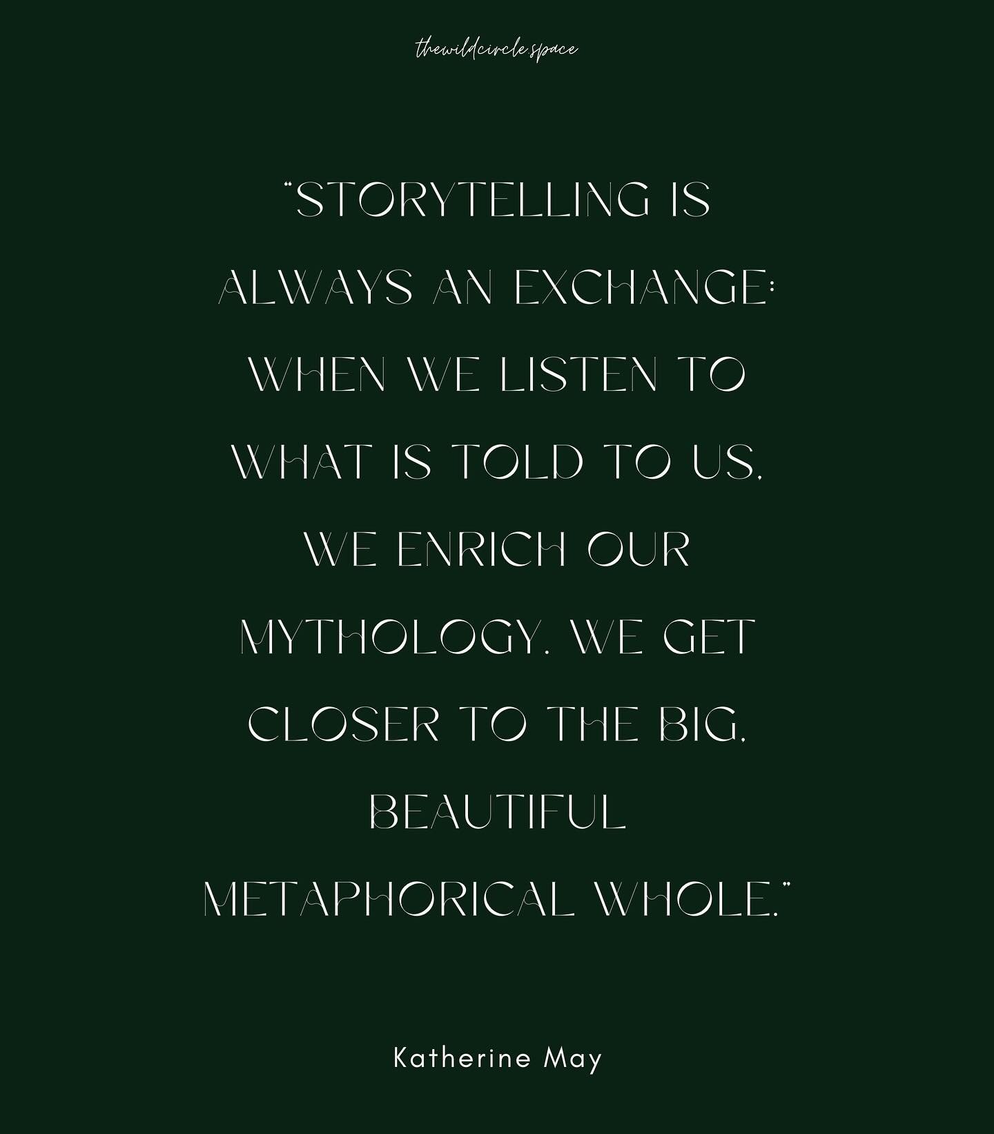 I love this. The stories of others are the things that awaken truth within. They're what unlocks our hearts and reminds us that we are not alone. They are what connects us more deeply to the mythology of our lives and our lineage. Our stories deserve