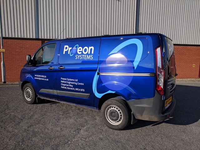 Proeon New Company Van Livery — Proeon Systems