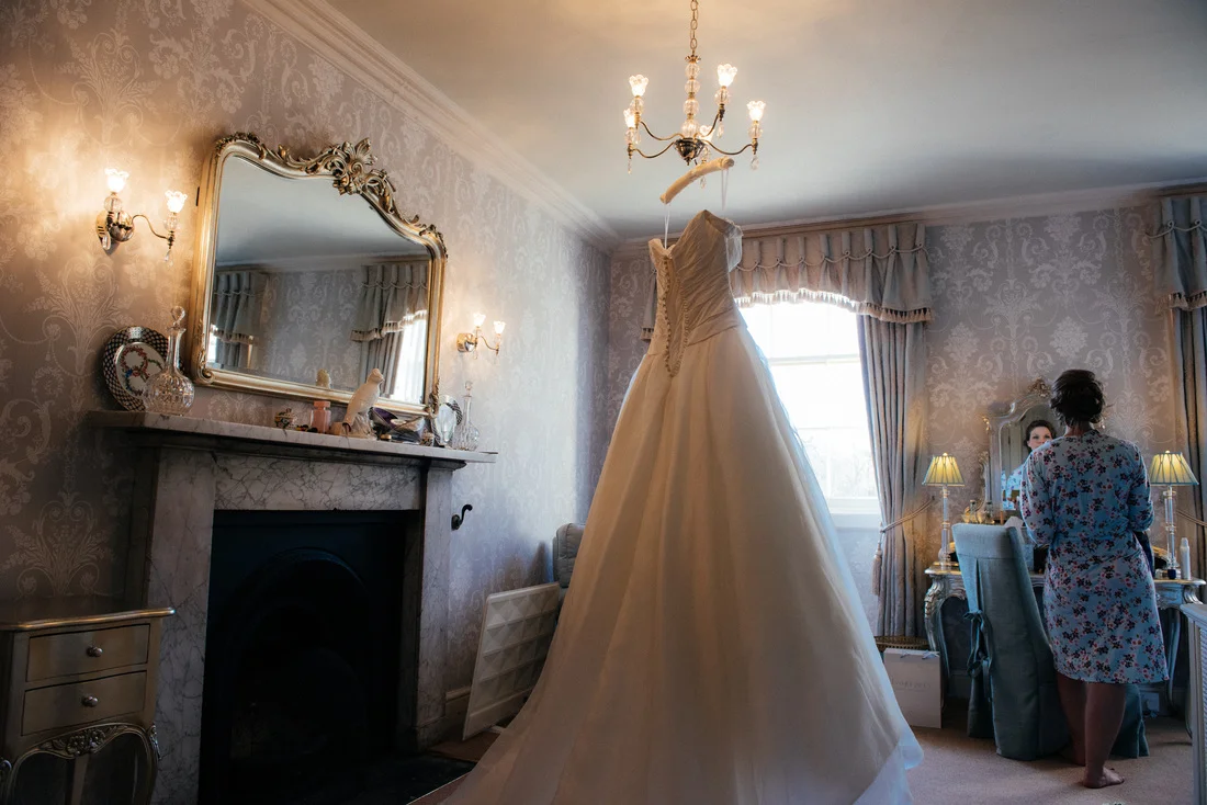 Prestwold Hall wedding Photography, Wedding Dress