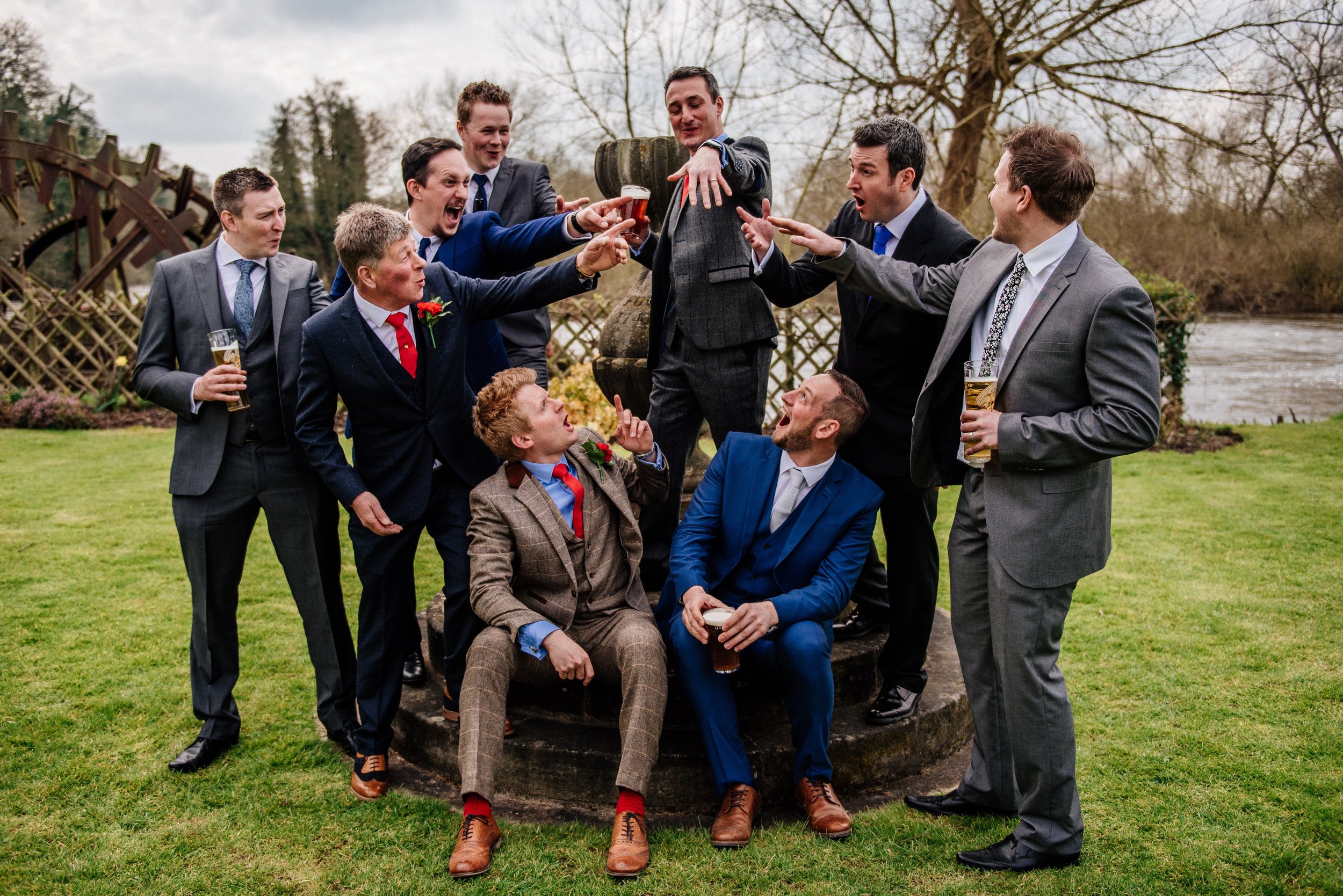 The Priest House Hotel, Donington. Stags, Nottingham Wedding Photographer. 