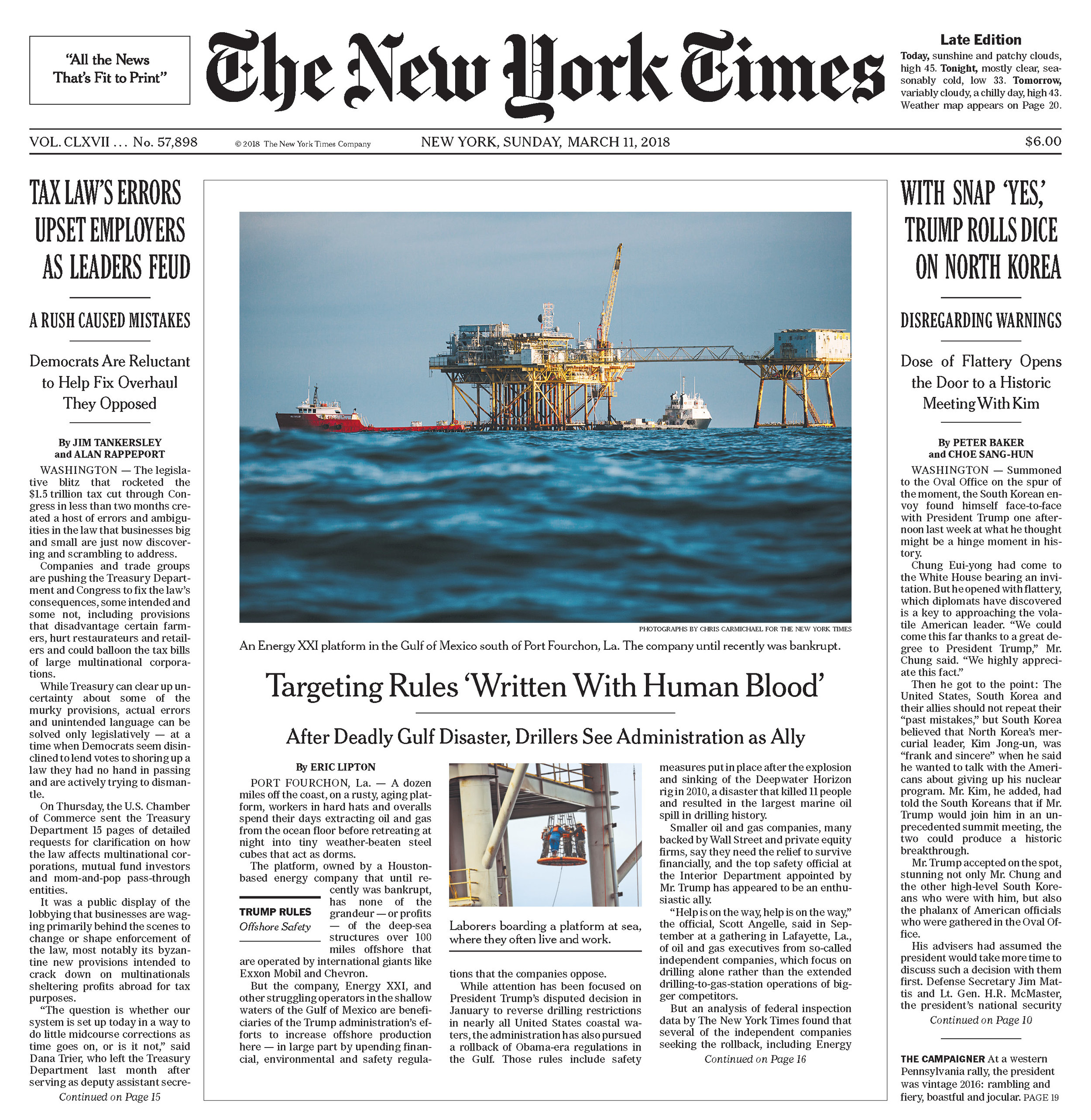 NYT Offshore Regulations Story