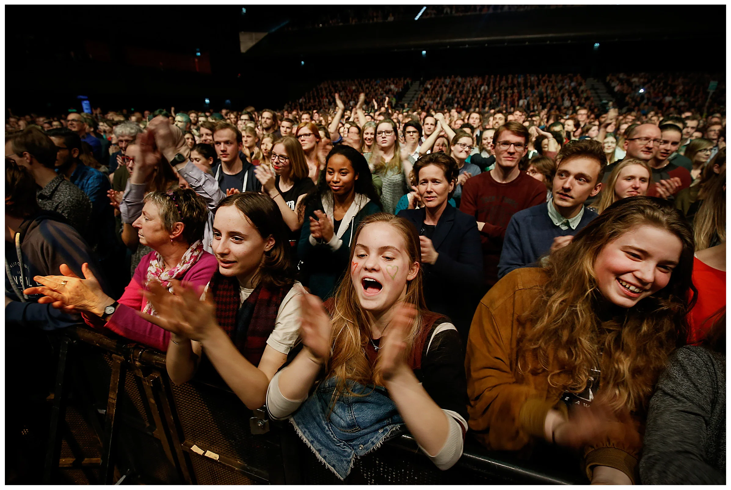 Jesse Live Groen Links Meetup met Jesse KLaver in Afas Live in Amsterdam in verband met de verkiezingen voor de tweedekamer.