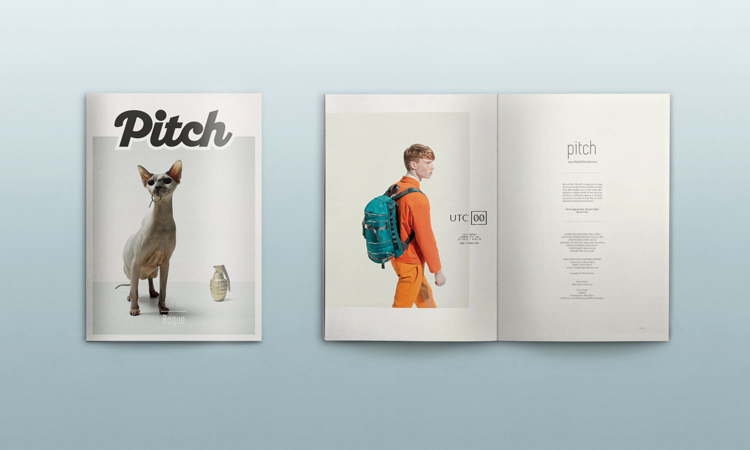 Editorial design and direction for the Pitch magazine