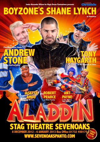 Widow Twankey - 'Aladdin' - Stag Theatre, Sevenoaks 2012-13