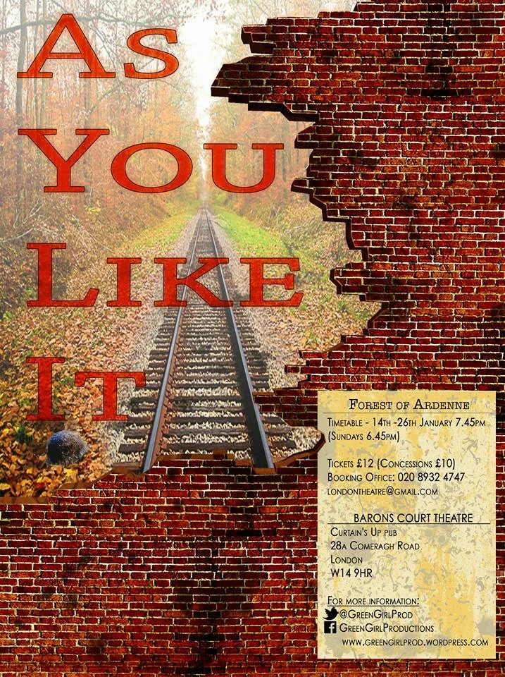 Touchstone - 'As You Like It' - Barons Court Theatre 2014
