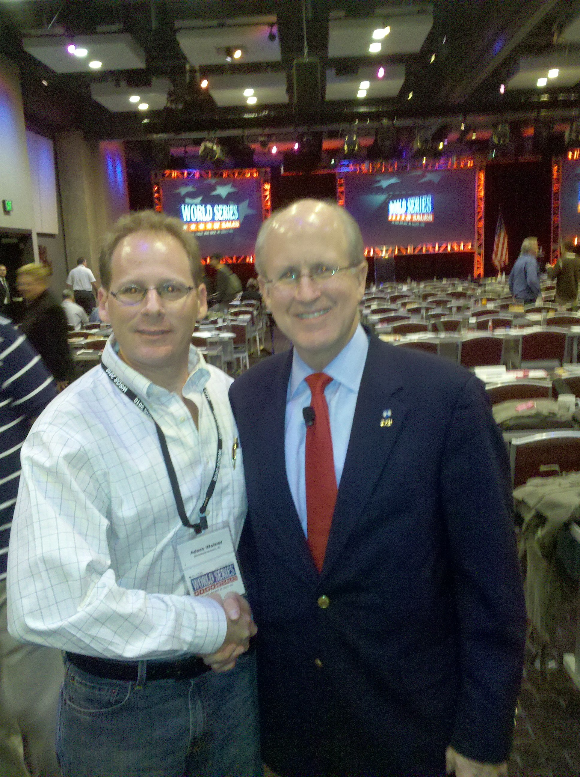 Adam Weiner with David Walker ex - Comptroller general of the United States