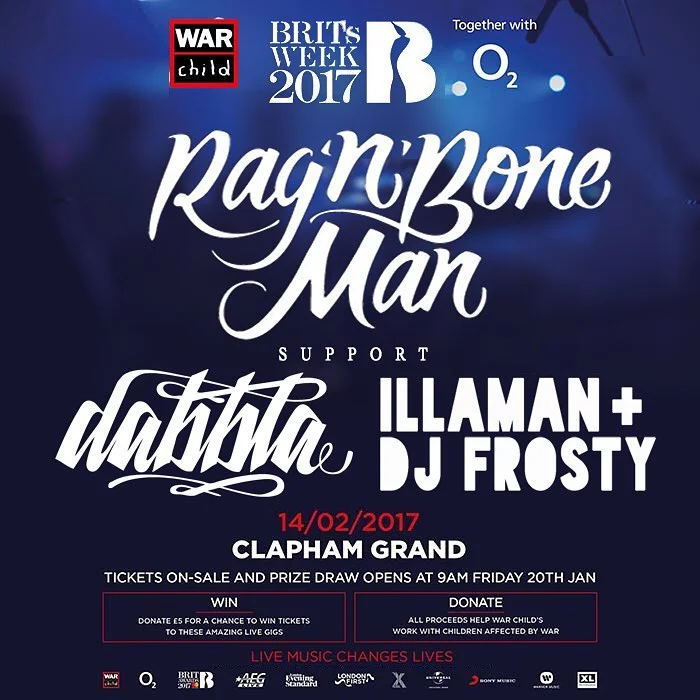 Dabbla live at Clapham Grand w/ Rag'n'Bone Man — SMBookings