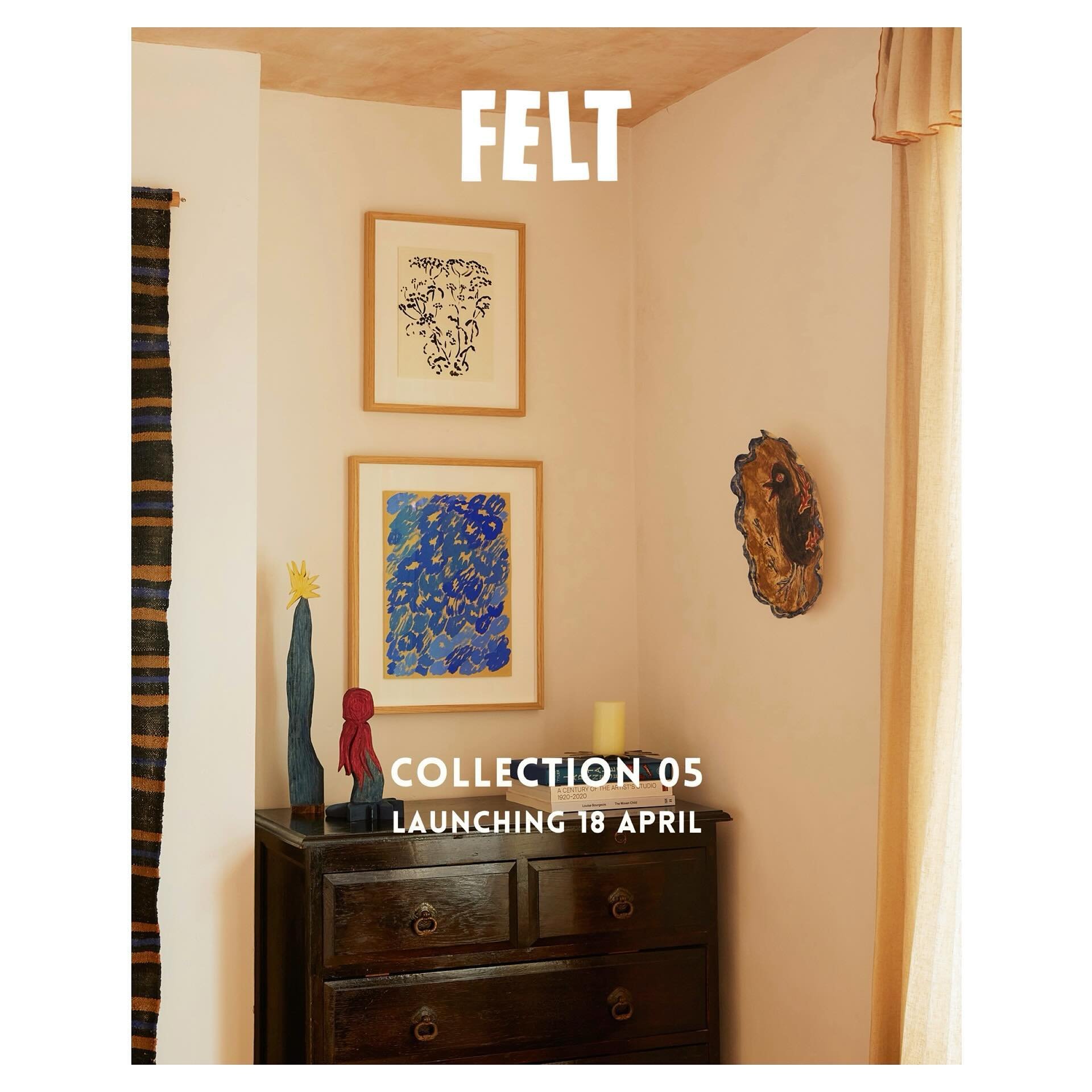 〰️ tomorrow 〰️ works on paper with FELT collection 05 〰️ @felt.collections 〰️