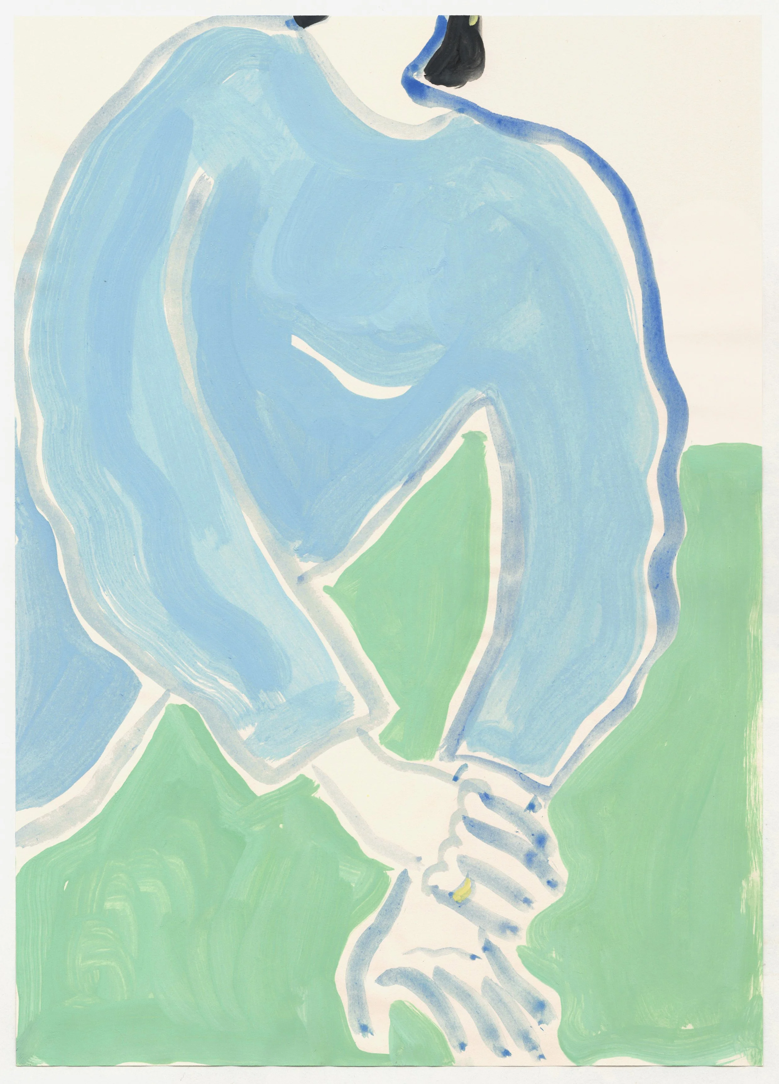 Figure in blue on green 21x29.jpg