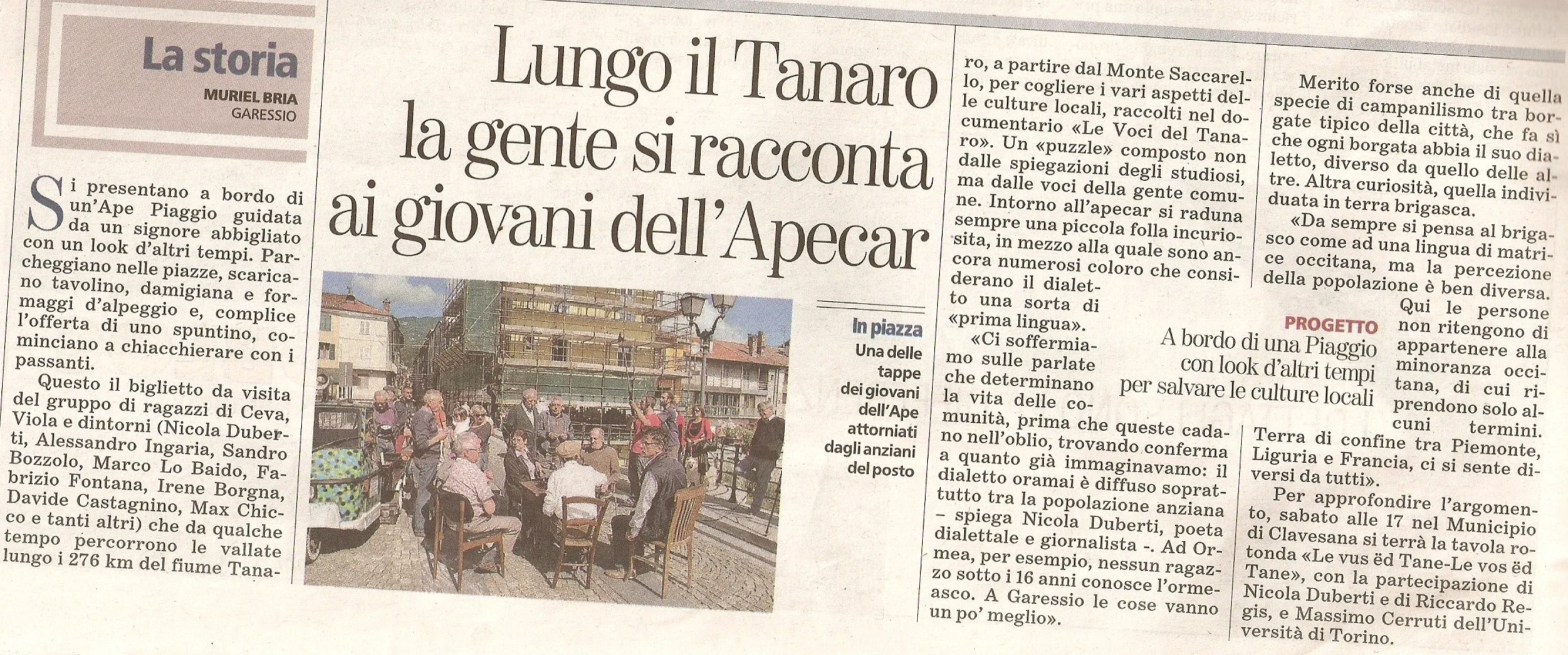 Muriel Bria, "La Stampa", 2 agosto 2011