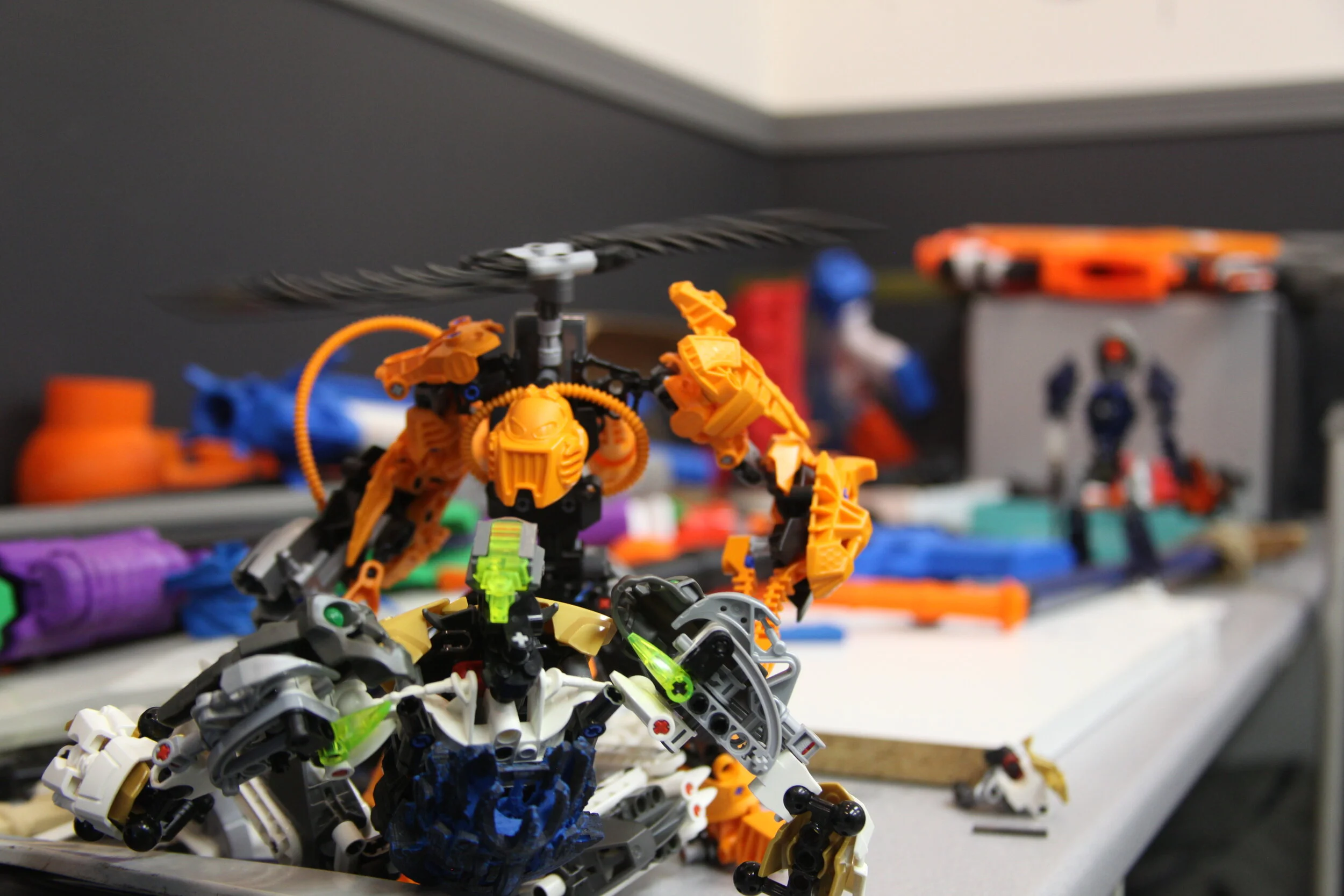  (the blades on top of Rotor start to spin up until they can’t be seen, Rotor starts to lean forward slowly the chopper blades becoming louder as they get closer)   Rotor:”…the spin cycle.” 