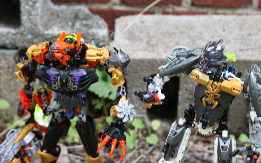 Artakha:”Perhaps we should-” Makuta 2:”Wait, someone is nearby…”