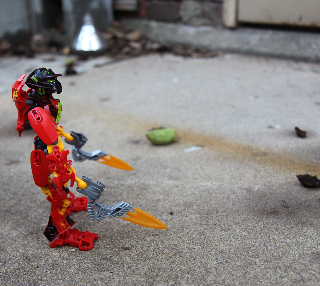 (After which he took his blade and split it in two)