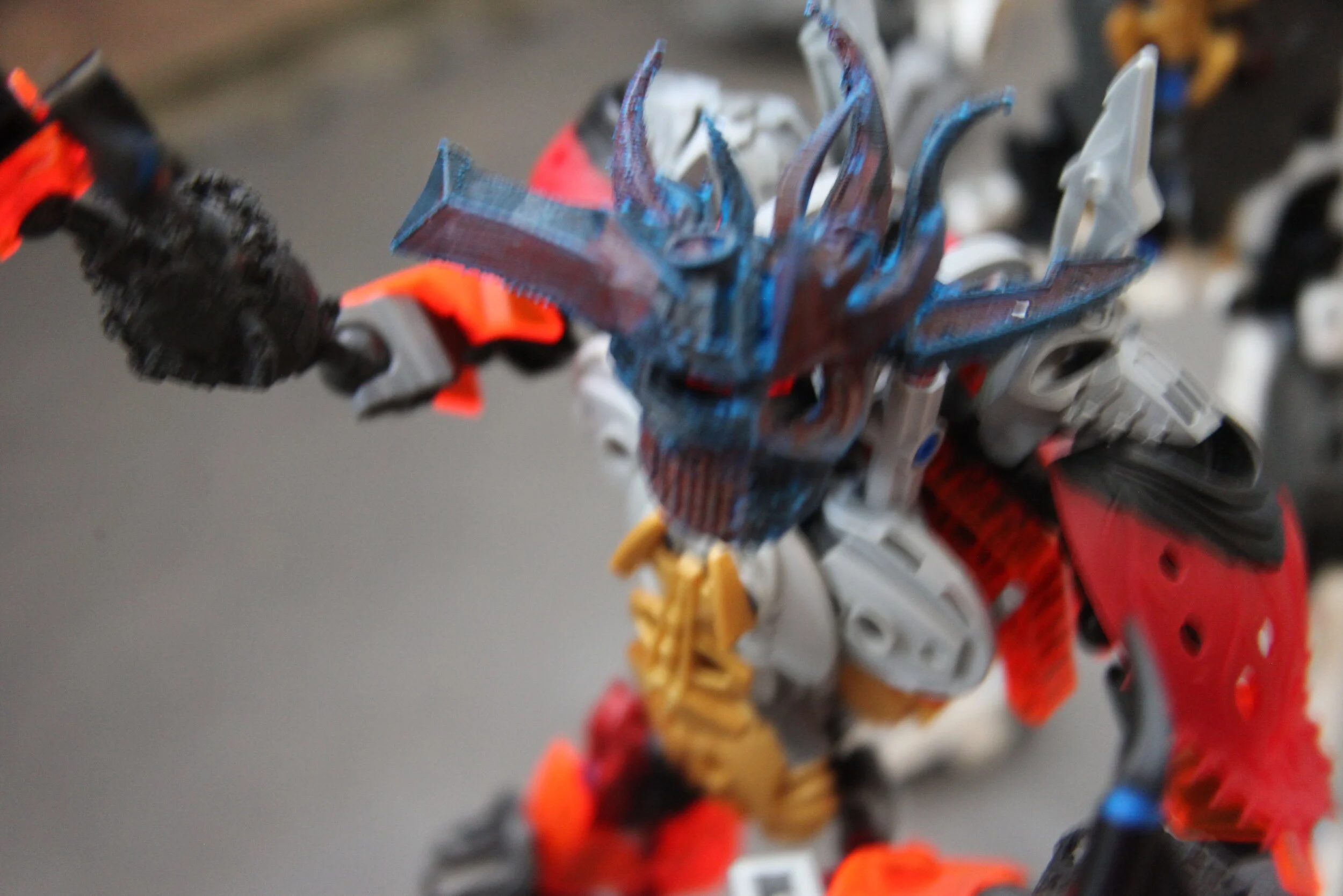  Karzahni:”You think just because that ‘I’m a amalgamation of 3d printed plastic and stock Bionicle parts (and ccbs) mis-mashed into a confusing mis-colored mess’ means that your versions of me are better?” 