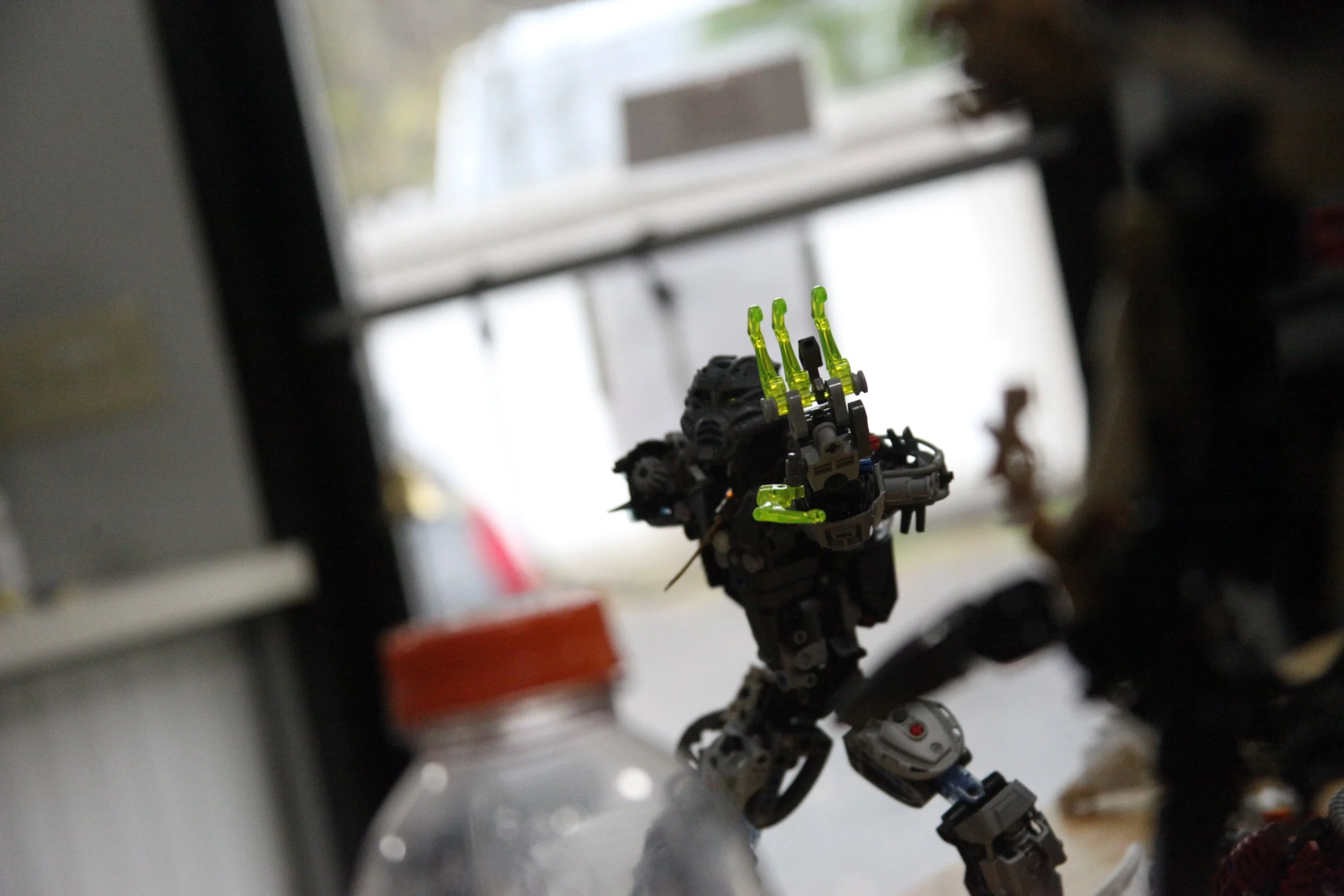  (With all the power barely contained in his hand, Sylus thrust is palm forward releasing the energy in a single blast, blowing the Godborne King off the edge into the abyss below) 