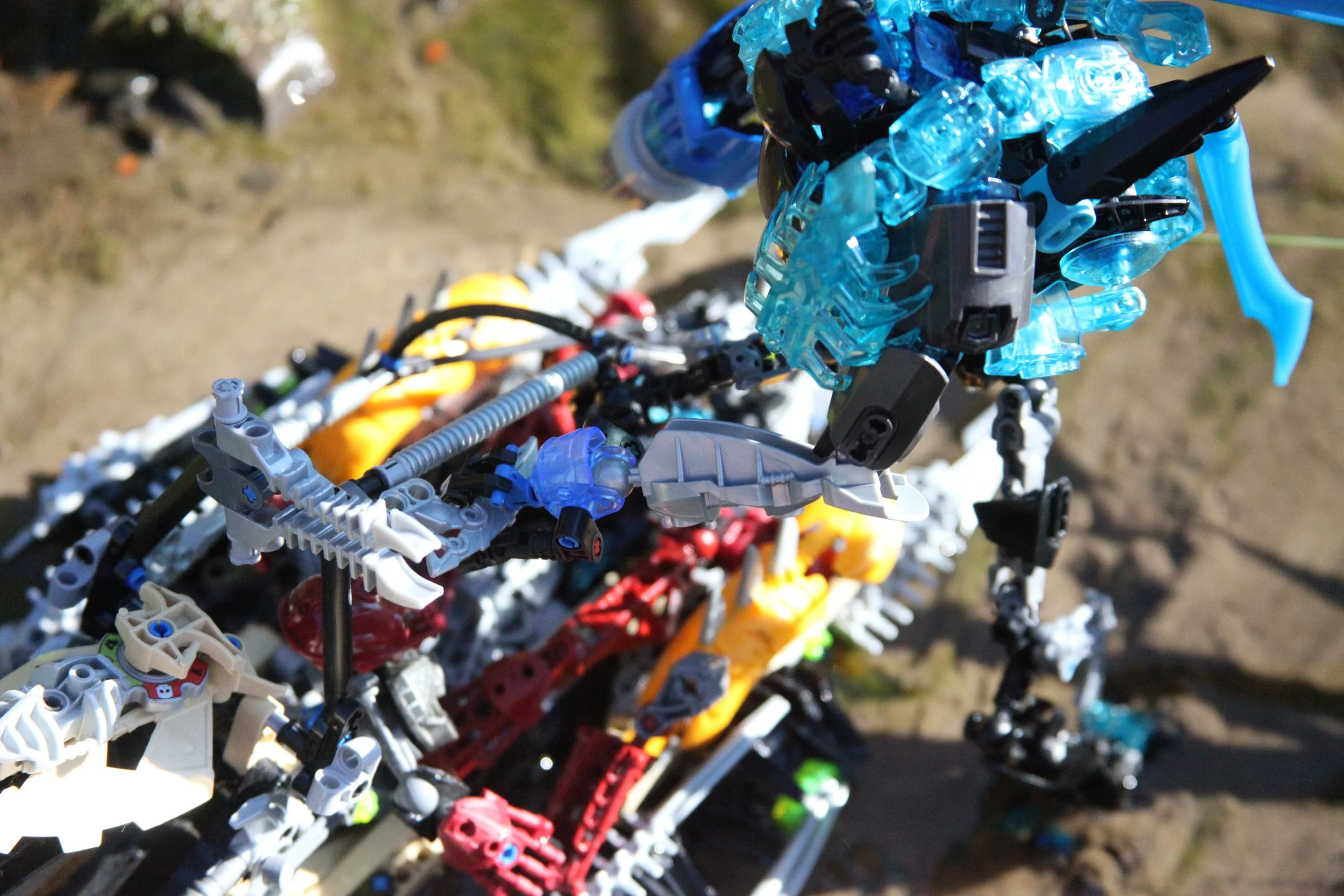  (The entity nonchalantly grabs onto the rollcage and with one hand and tears it off with little to no effort) 