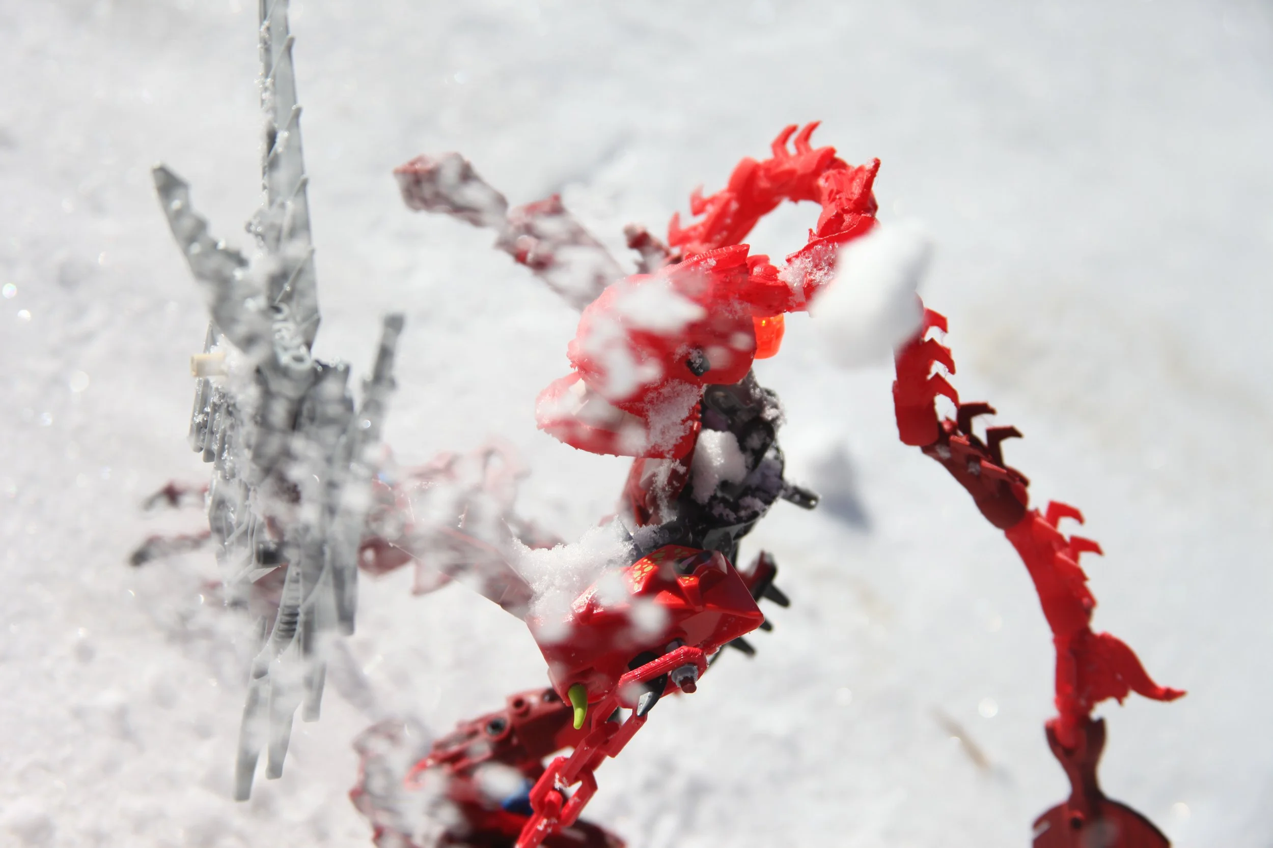  (Izrahm is blasted by a flurry of ice that brings her to her knees) 