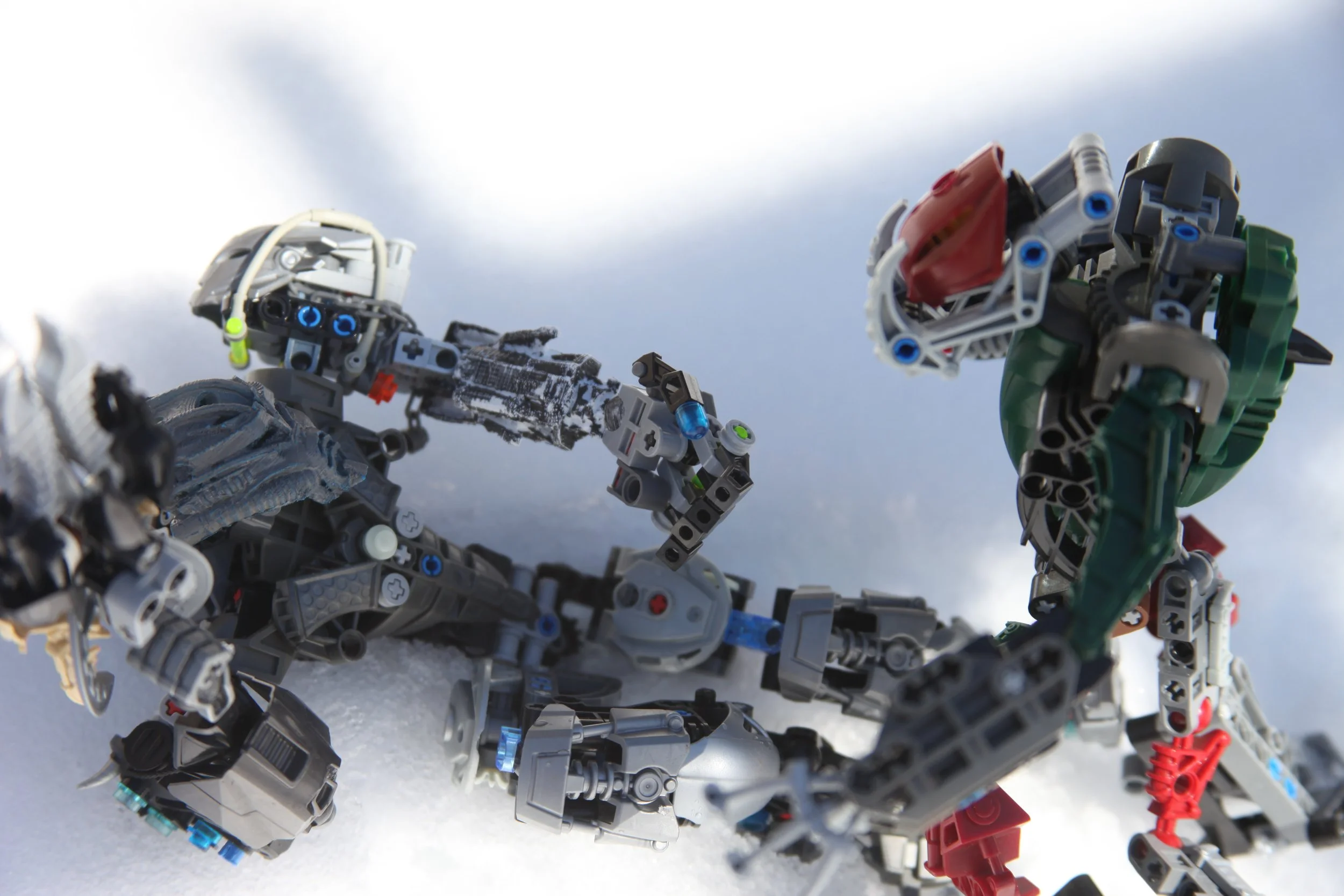  (A sudden rumbling causes the two combatants to pause) 