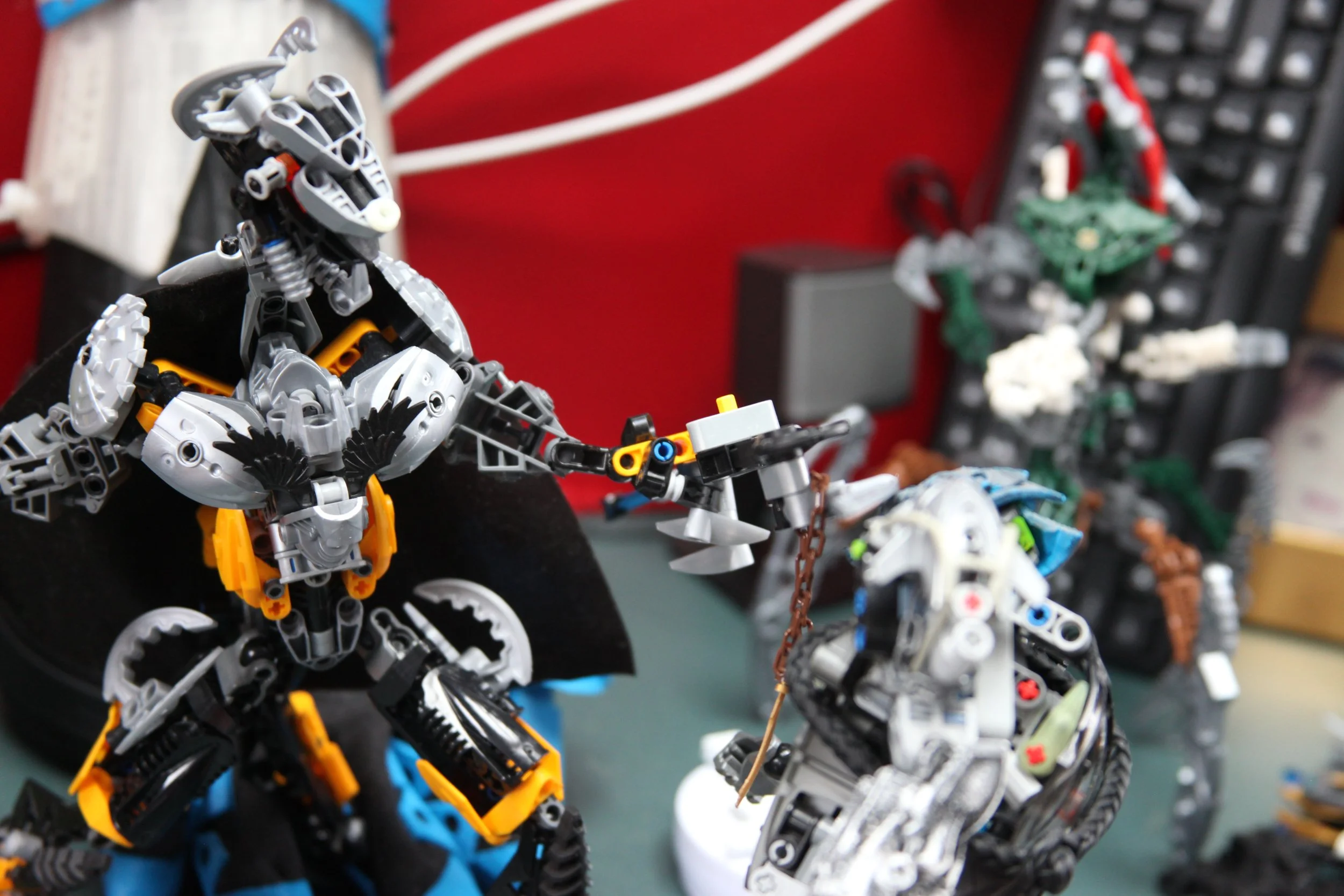  (Immediately The Shadowed One cracked his staff across Sylus’s mask knocking him to the floor) 