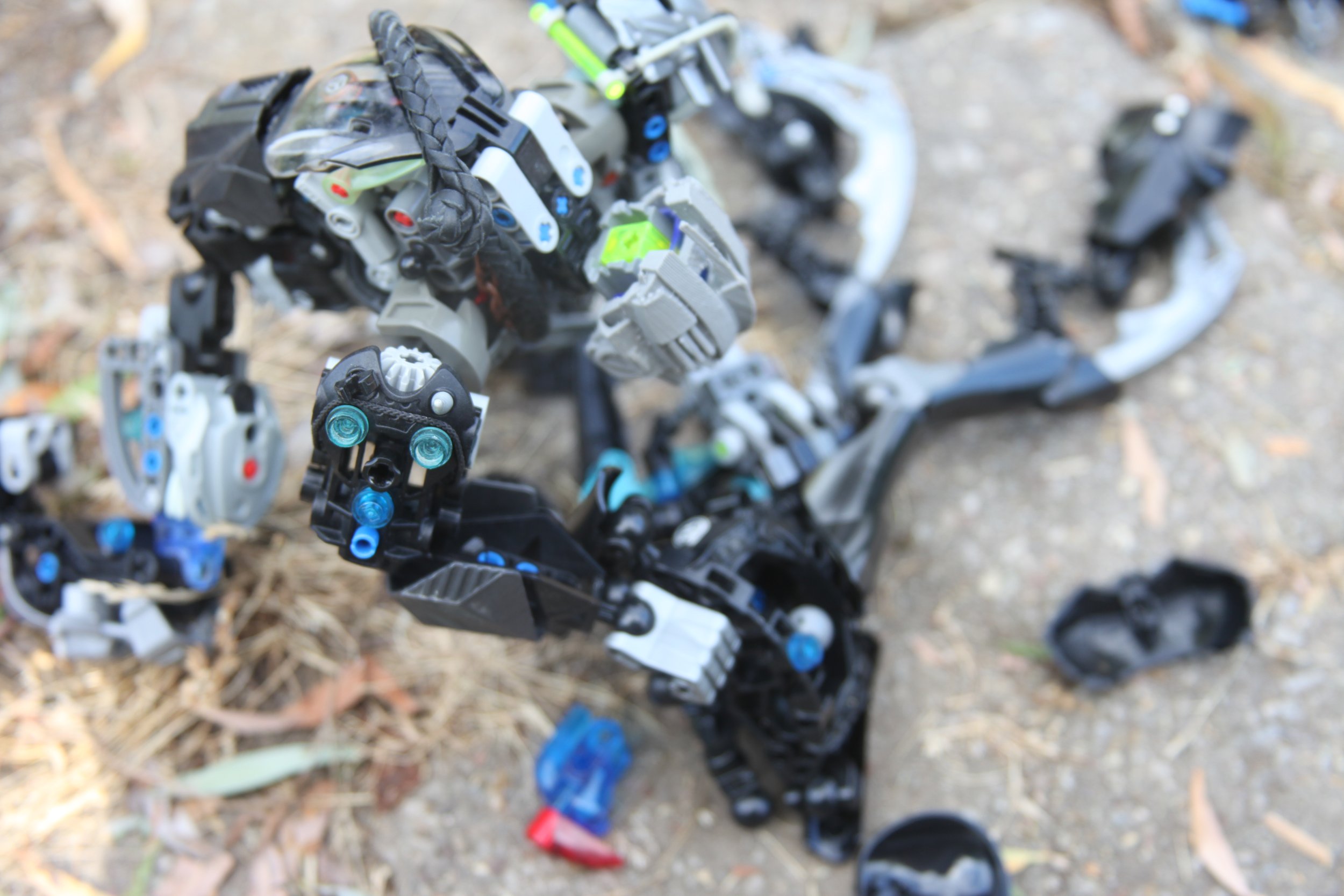  (Sifting through the still hot wreck he spotted a strange but familiar creature inside) 
