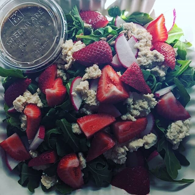 Strawberry Salad from the Weekly Specials. Have a.great Friday