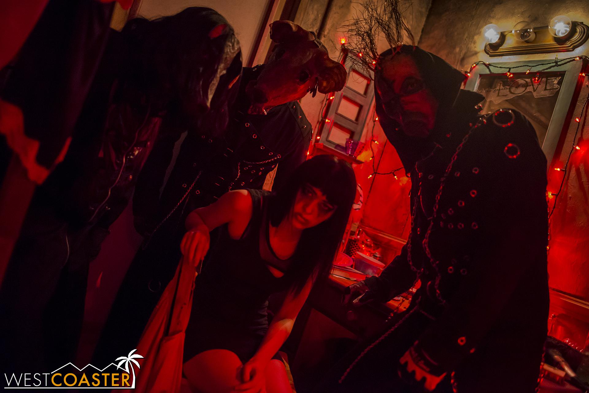 Main character of The 17th Door, Paula, surrounded by her demons.