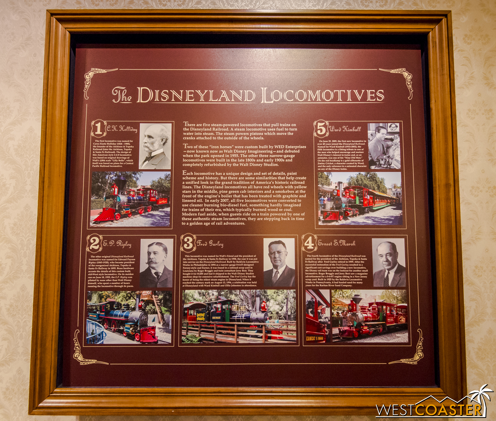  There's lots of great information on the trains at Disneyland. 